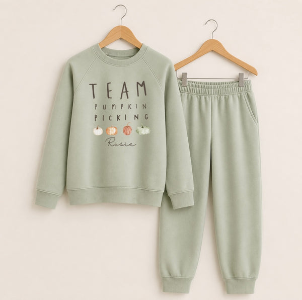 Personalised Team Pumpkin Picking Tracksuit