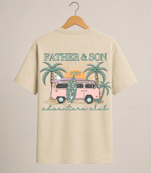 Father & Son Adventure Club Matching T-Shirts
