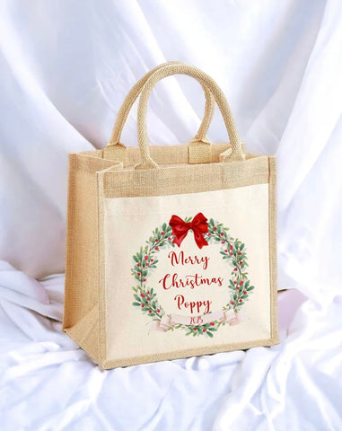 Personalised Wreath Tote Bag