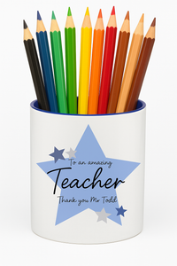 Personalised Star Pen Pot