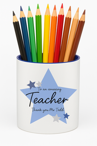 Personalised Star Pen Pot