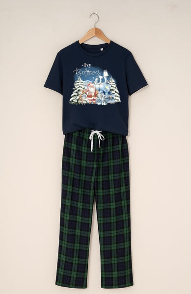 Family Matching Christmas Train Pyjamas