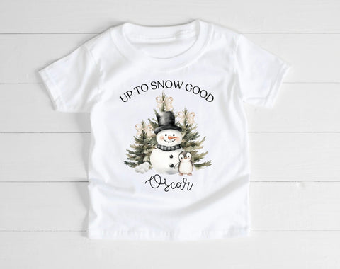 Personalised Up To Snow Good T-Shirt