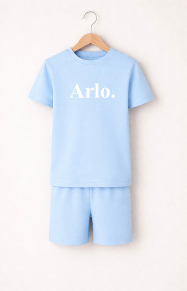 Embroidered T-Shirt and Shorts Set