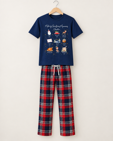 Personalised Family Matching Christmas Memories Pyjamas