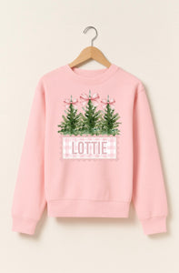 Personalised Pink Bow Jumper