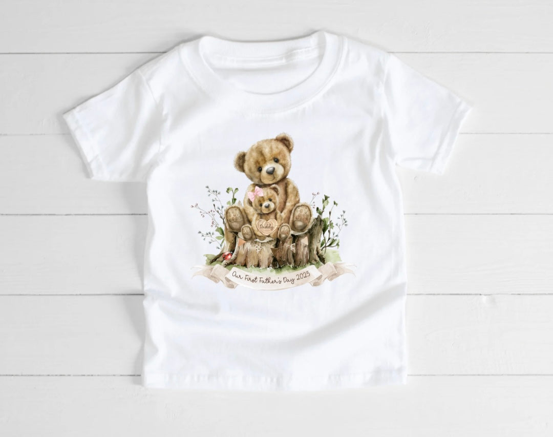 Girls First Father’s Day T-Shirt