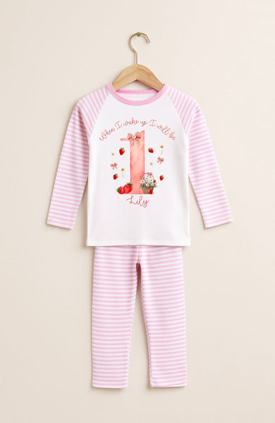 Personalised Strawberry Pyjamas