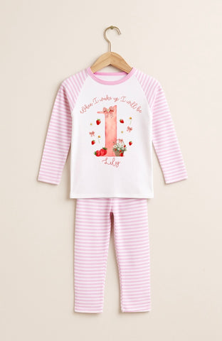 Personalised Strawberry Pyjamas