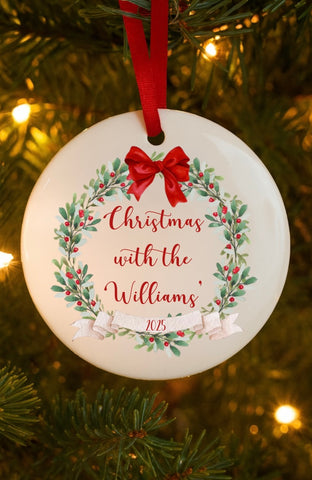 Personalised Family Christmas Decoration