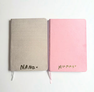 Personalised Velvet Notebook