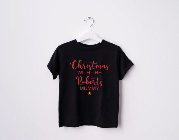 Personalised Family Matching Christmas T-Shirts