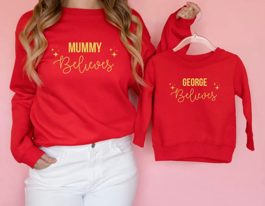 Personalised Believes Adults Jumper