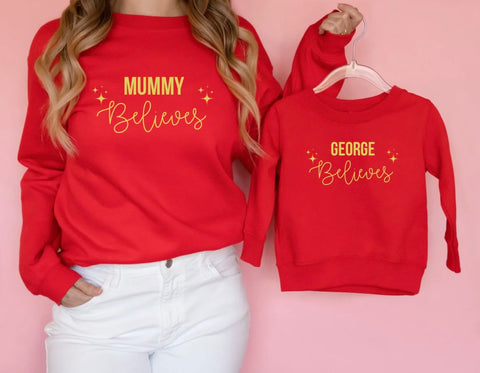 Personalised Believes Adults Jumper