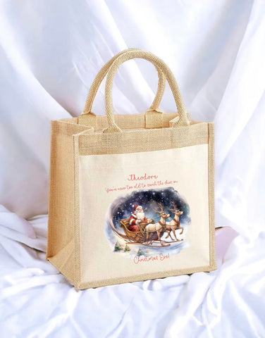 Personalised Christmas Eve Tote Bag