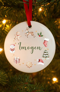 Personalised Christmas Wreath Decoration