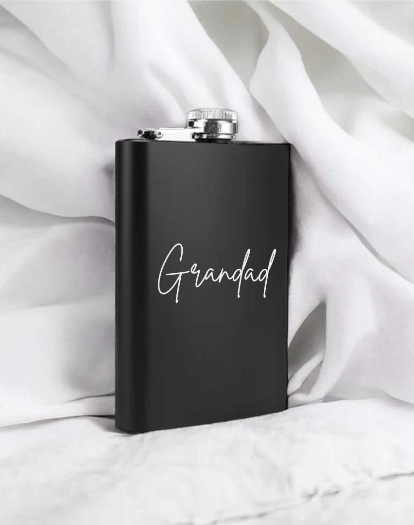 Personalised Grandad Hip Flask
