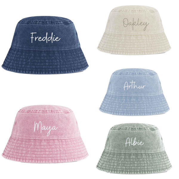 Personalised Vintage Bucket Hat