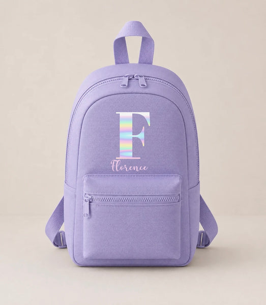 Personalised Rainbow Mini Backpack