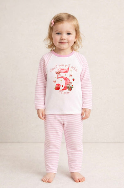 Personalised Strawberry Pyjamas