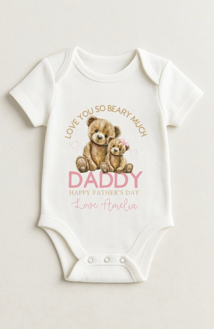 Girls Personalised Father’s Day Bodysuit