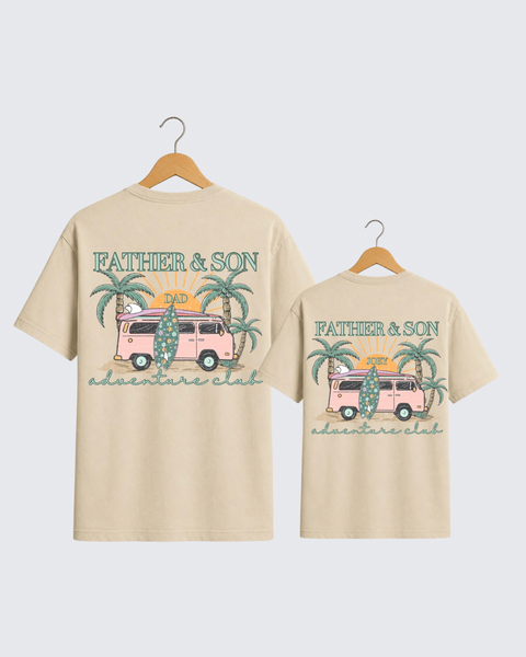 Father & Son Adventure Club Matching T-Shirts