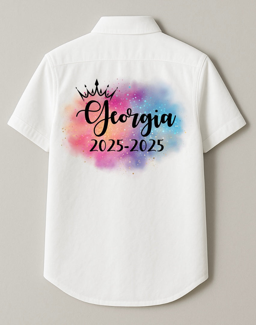 Personalised Crown Leavers Shirt