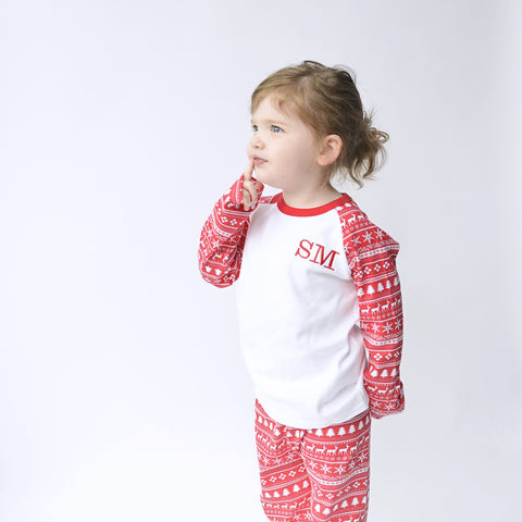 Embroidered Fairisle Pyjamas