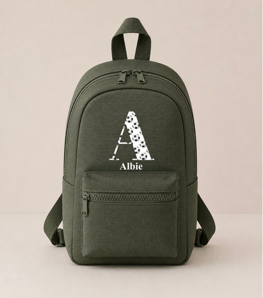 Personalised Football Mini Backpack