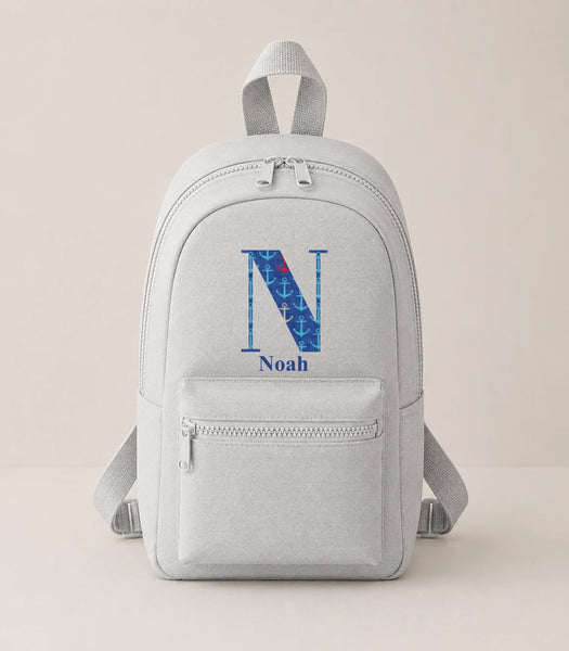 Personalised Nautical Mini Backpack