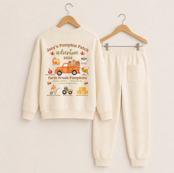 Personalised Pumpkin Patch Adventure Tracksuit