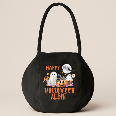 Personalised Black Halloween Bag