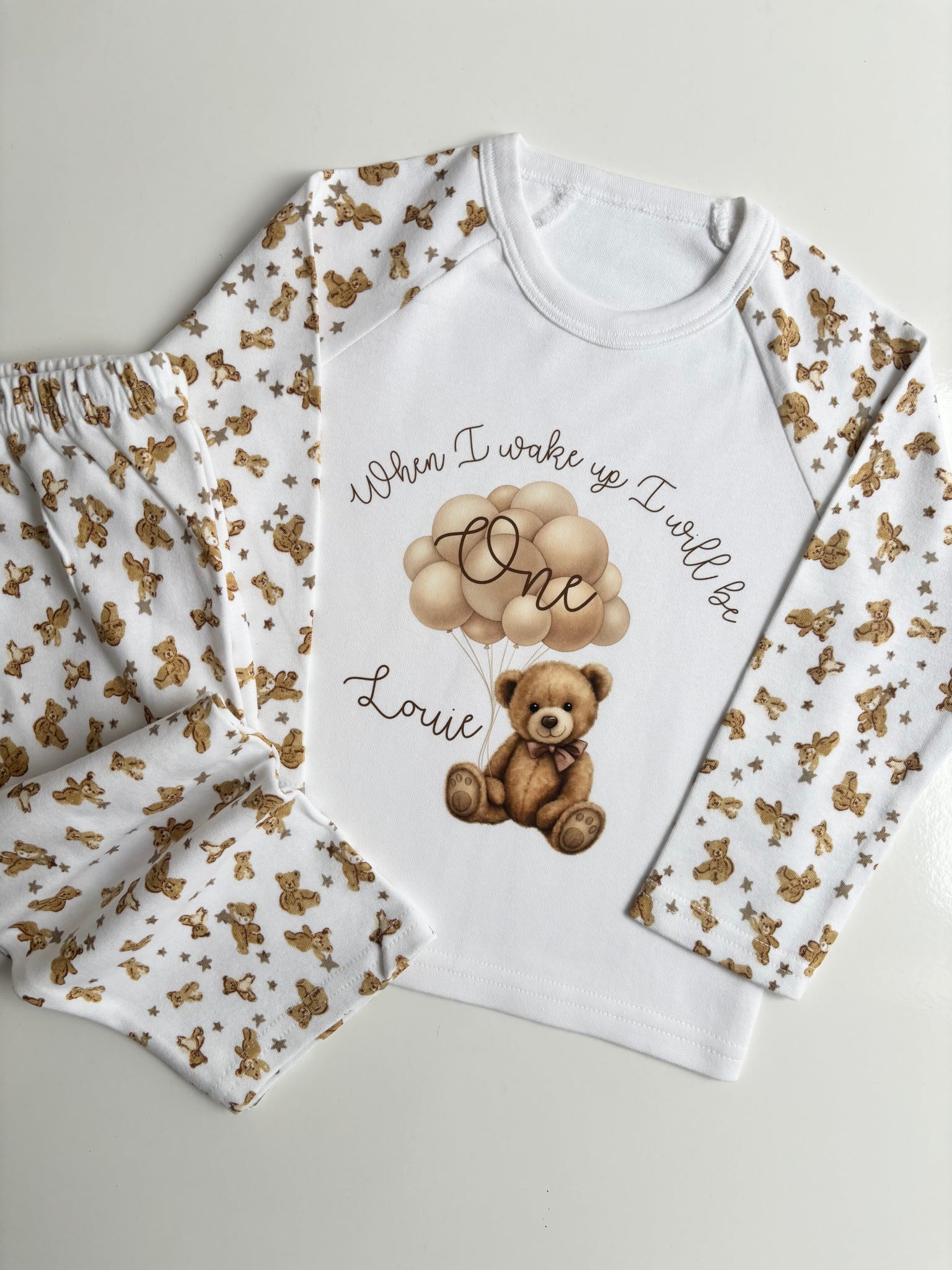 Personalised Teddy Bear Pyjamas