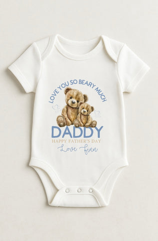 Boys Personalised Father’s Day Bodysuit
