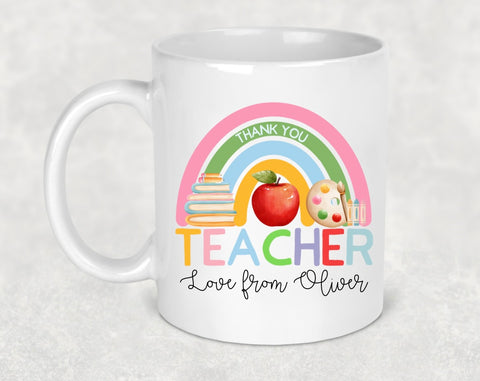 Personalised Apple Teacher Mug