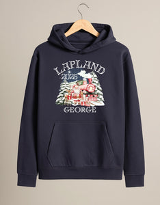 Personalised Lapland Hoodie in Navy