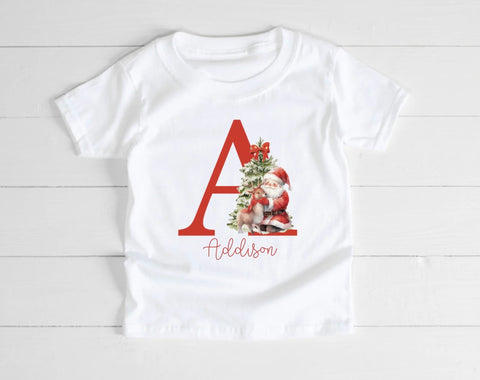 Personalised Christmas Initial T-Shirt