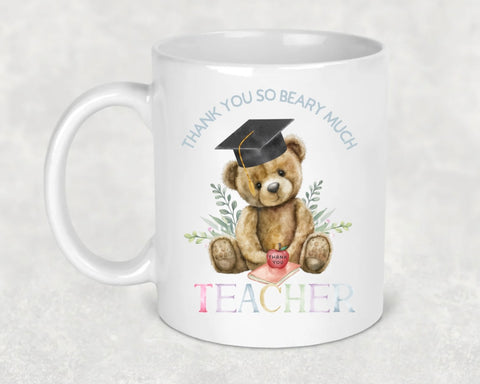 Personalised Bear Teacher Mug