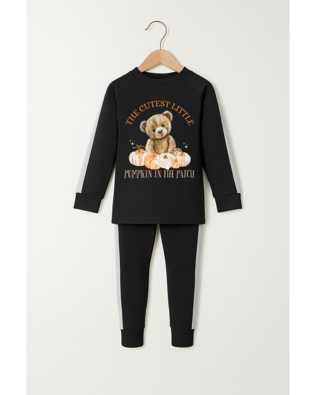 Cutest Pumpkin Tracksuit in Black