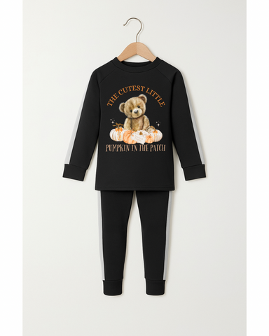 Cutest Pumpkin Tracksuit in Black