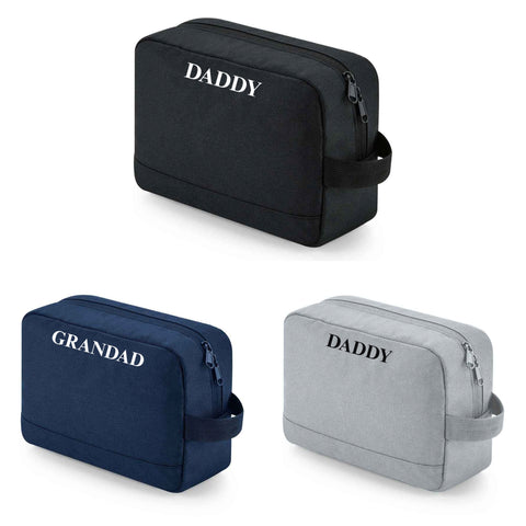 Men’s Personalised Wash Bag