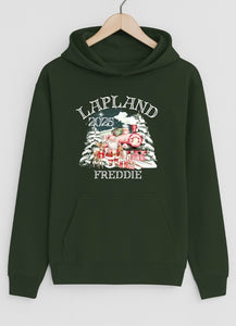 Personalised Lapland Hoodie in Forest Green