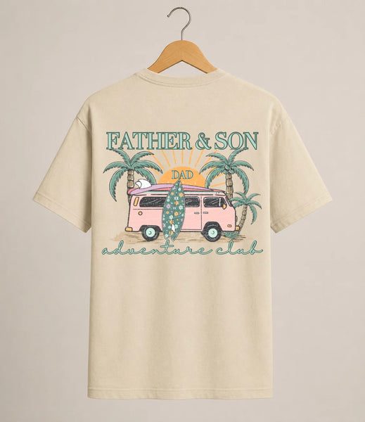 Father & Son Adventure Club Matching T-Shirts