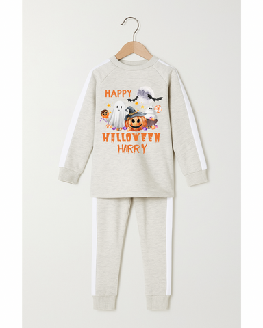 Happy Halloween Tracksuit in Beige