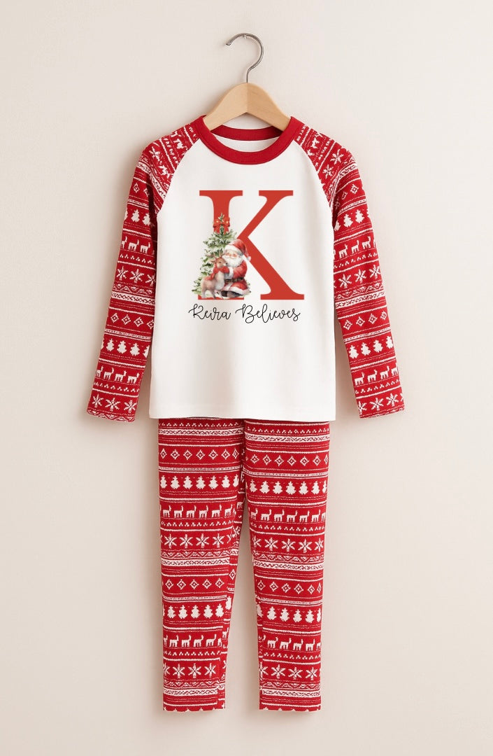 Children’s Christmas Initial Pyjamas