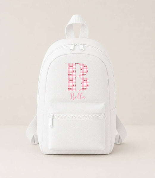 Personalised Cherry Mini Backpack