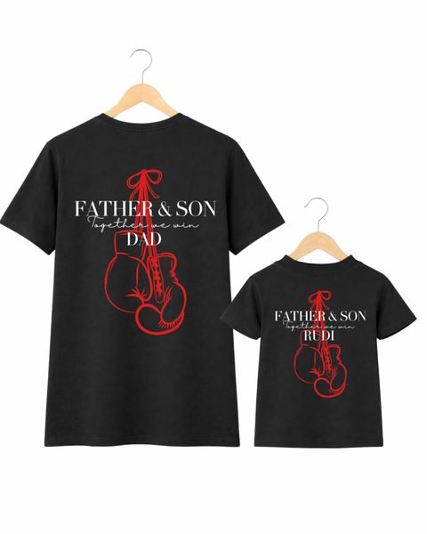 Daddy and Son Matching Boxing T-Shirts