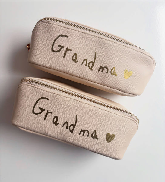 Personalised Handwriting Make Up Bag