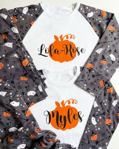 Personalised Pumpkin Pyjamas
