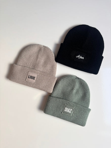 Personalised Ribbed Knit Beanie